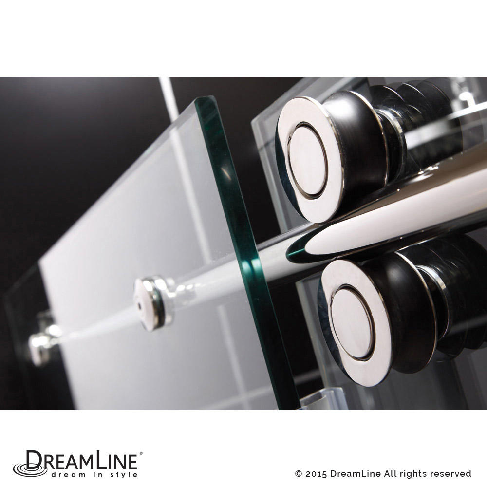 DreamLine SHDR-60607912-07 Brushed Stainless Steel Frameless Shower Door