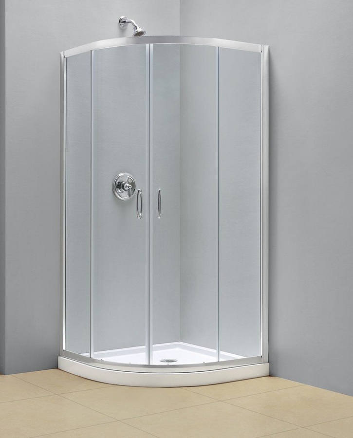 DreamLine DL-6701-01CL Clear Shower Enclosure and 33" by 33" Shower Base