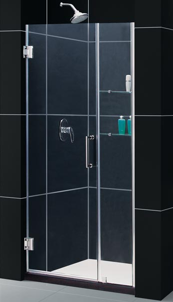 DreamLine SHDR-20367210C-01 Chrome Frameless 36-37" Adjustable Shower Door