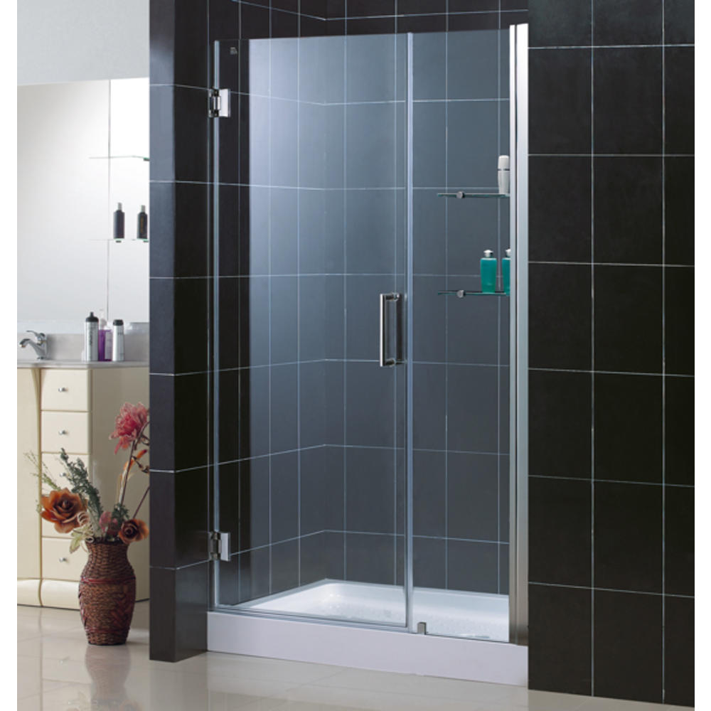 DreamLine SHDR-20447210S-01 Chrome Frameless 44-45" Shower Door W/ Shelves