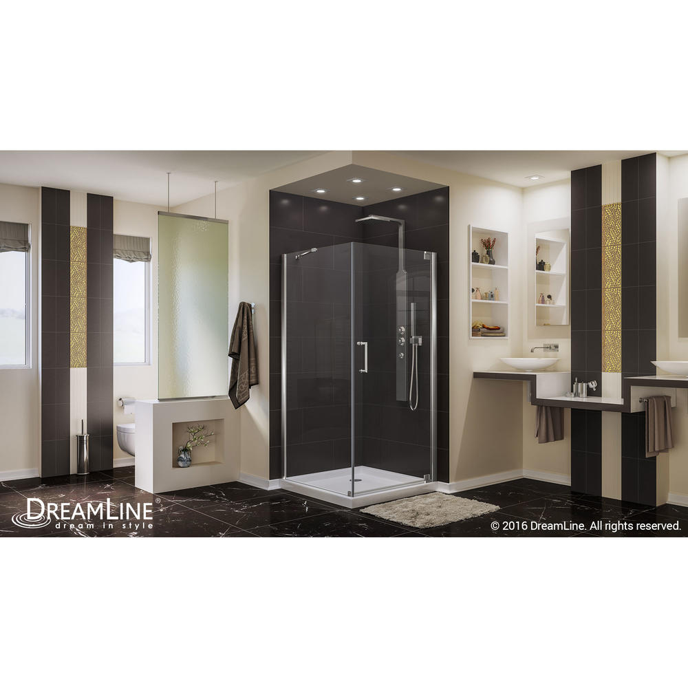 DreamLine SHEN-4130340-01 Elegance Chrome 30" by 34" Shower Enclosure