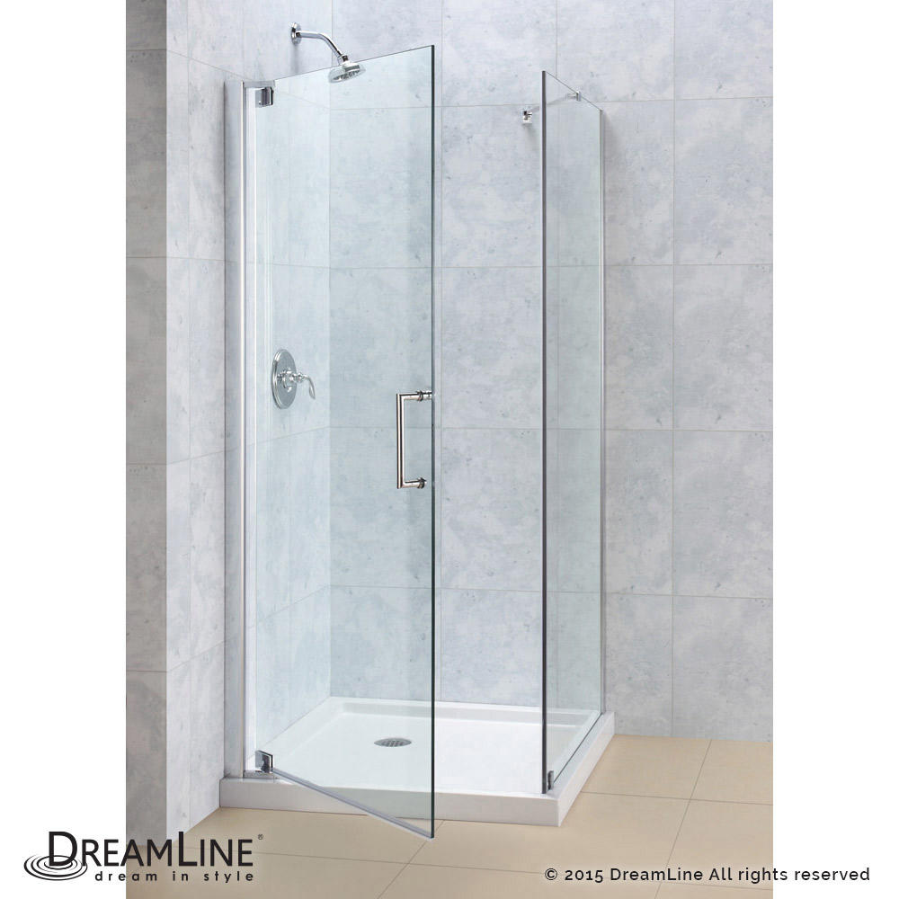 DreamLine SHEN-4130340-01 Elegance Chrome 30" by 34" Shower Enclosure