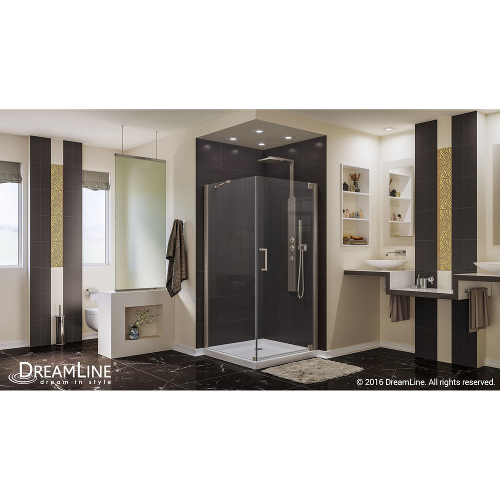 DreamLine SHEN-4130340-06 Oil Rubbed Bronze Elegance 30" by 34" Shower Enclosure with Support Arm