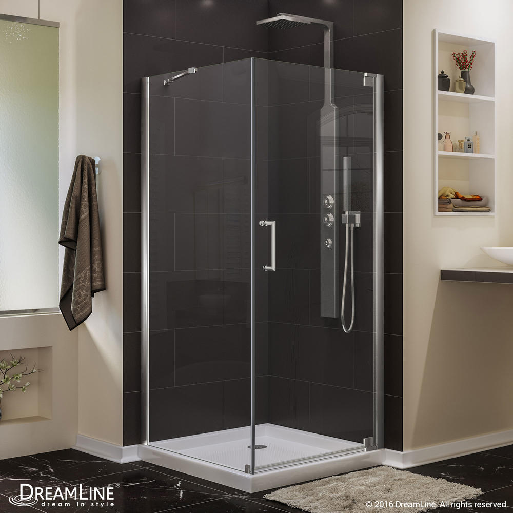 DreamLine SHEN-4130340-06 Oil Rubbed Bronze Elegance 30" by 34" Shower Enclosure with Support Arm
