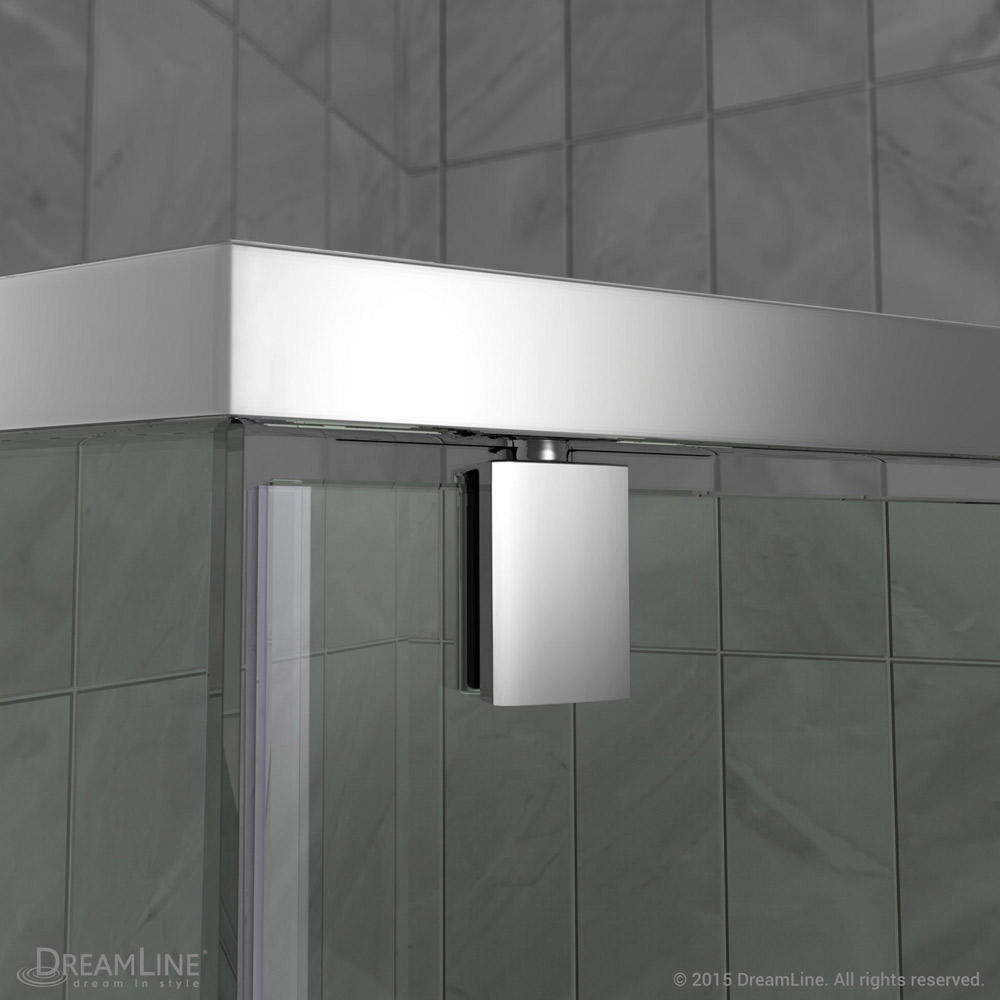 DreamLine SHEN-2136360-04 Prism Pivot Shower Enclosure in Brushed Nickel