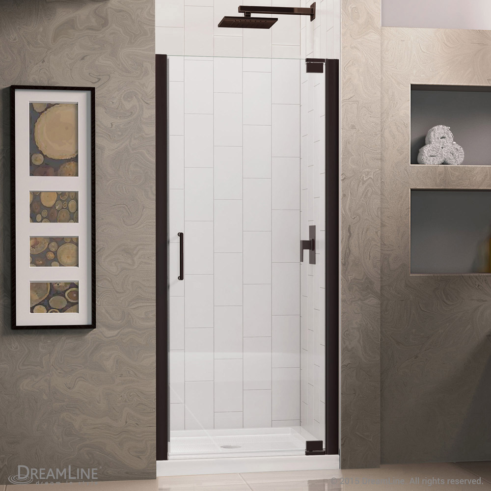 DreamLine SHDR-4128720-06 Oil Rubbed Bronze Elegance 28 3/4 to 30 3/4" Frameless Pivot Shower Door