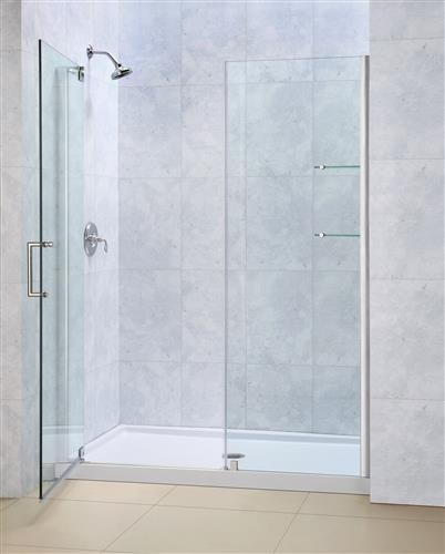Dreamline SHDR-4137720-01 Chrome Elegance 37 1/4 to 39 1/4" Clear Shower Door