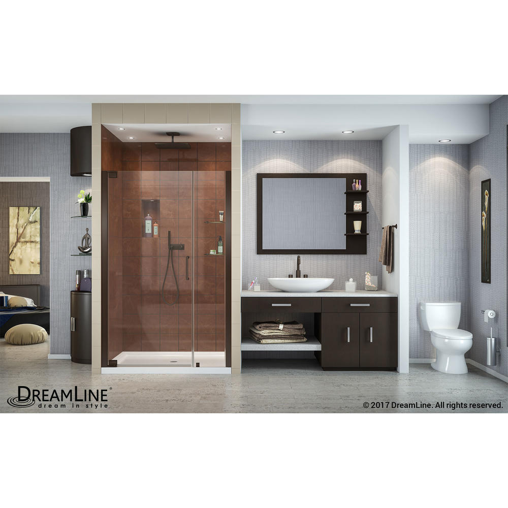 DreamLine SHDR-4139720-06 Oil Rubbed Bronze Elegance 39 to 41" Clear Frameless Pivot Shower Door