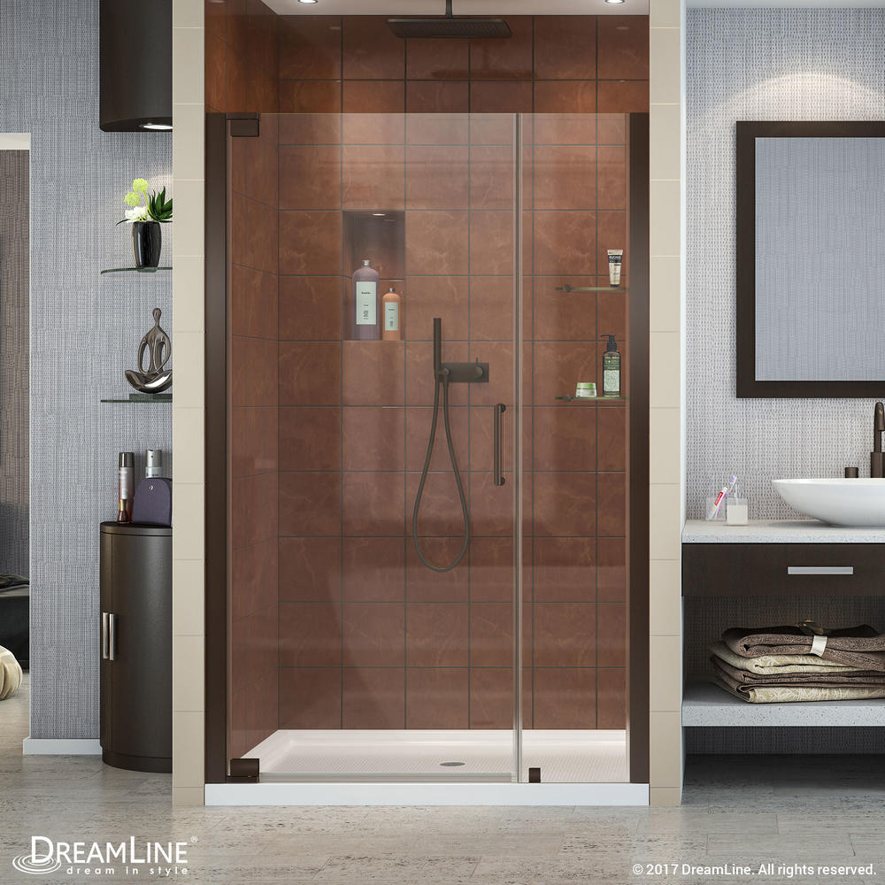 DreamLine SHDR-4139720-06 Oil Rubbed Bronze Elegance 39 to 41" Clear Frameless Pivot Shower Door