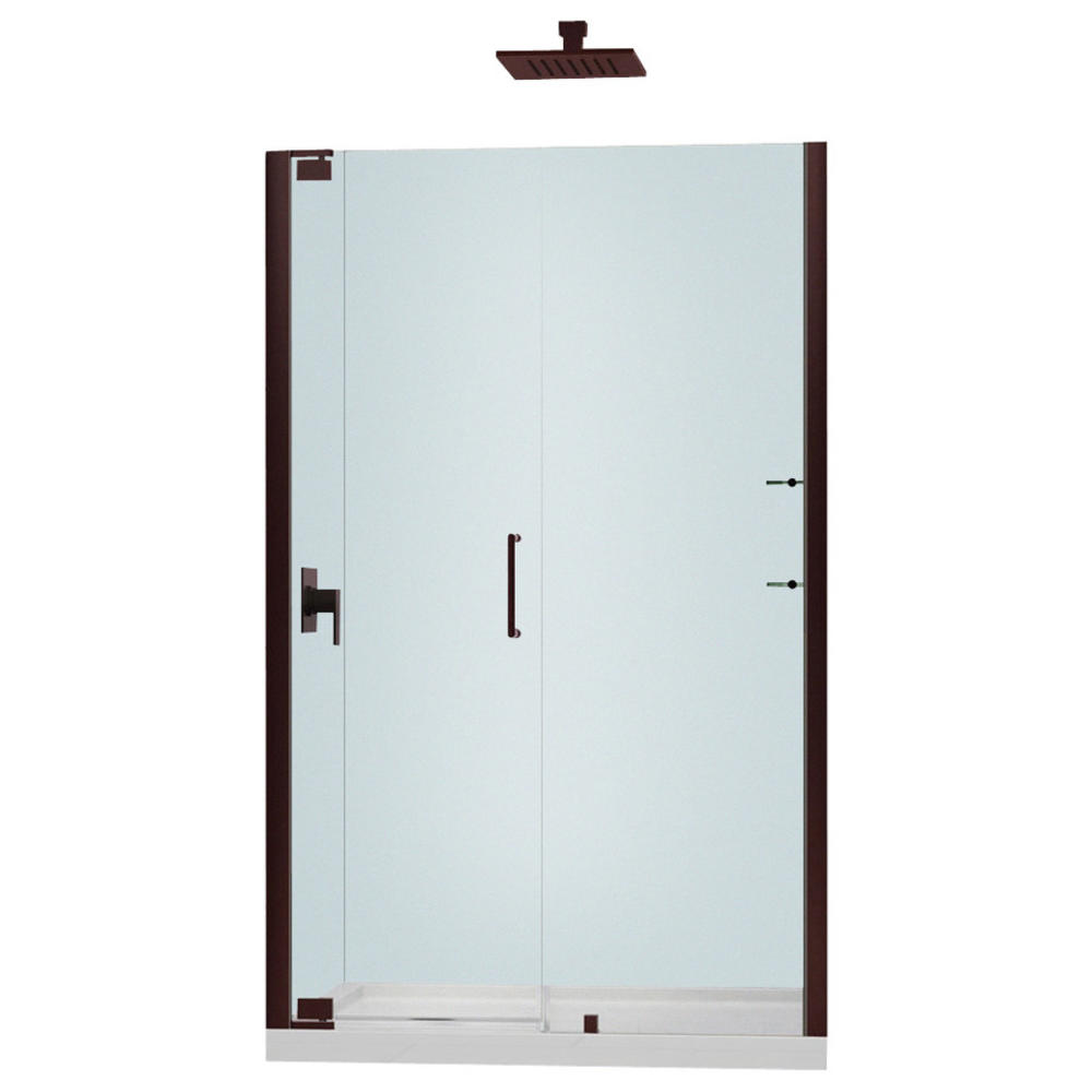 DreamLine SHDR-4149720-06 Oil Rubbed Bronze Elegance 49 1/4 to 51 1/4" Frameless Pivot Shower Door