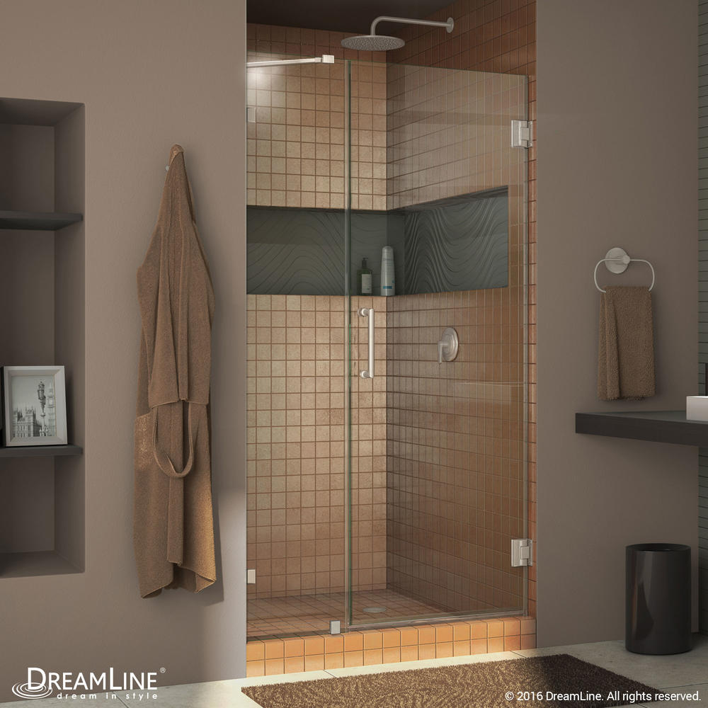 Dreamline SHDR-23447210-04 Brushed Nickel Radiance 44" Hinged Shower Door