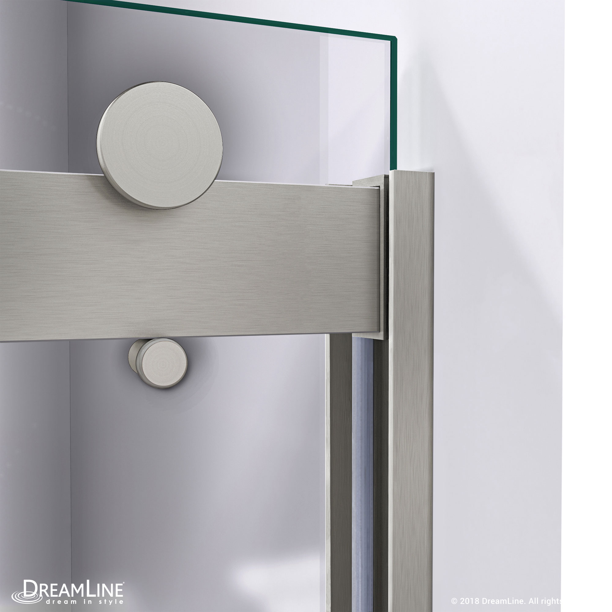 DreamLine SHDR-6360602-04 Semi-Frameless Sliding Tub Door In Brushed Nickel