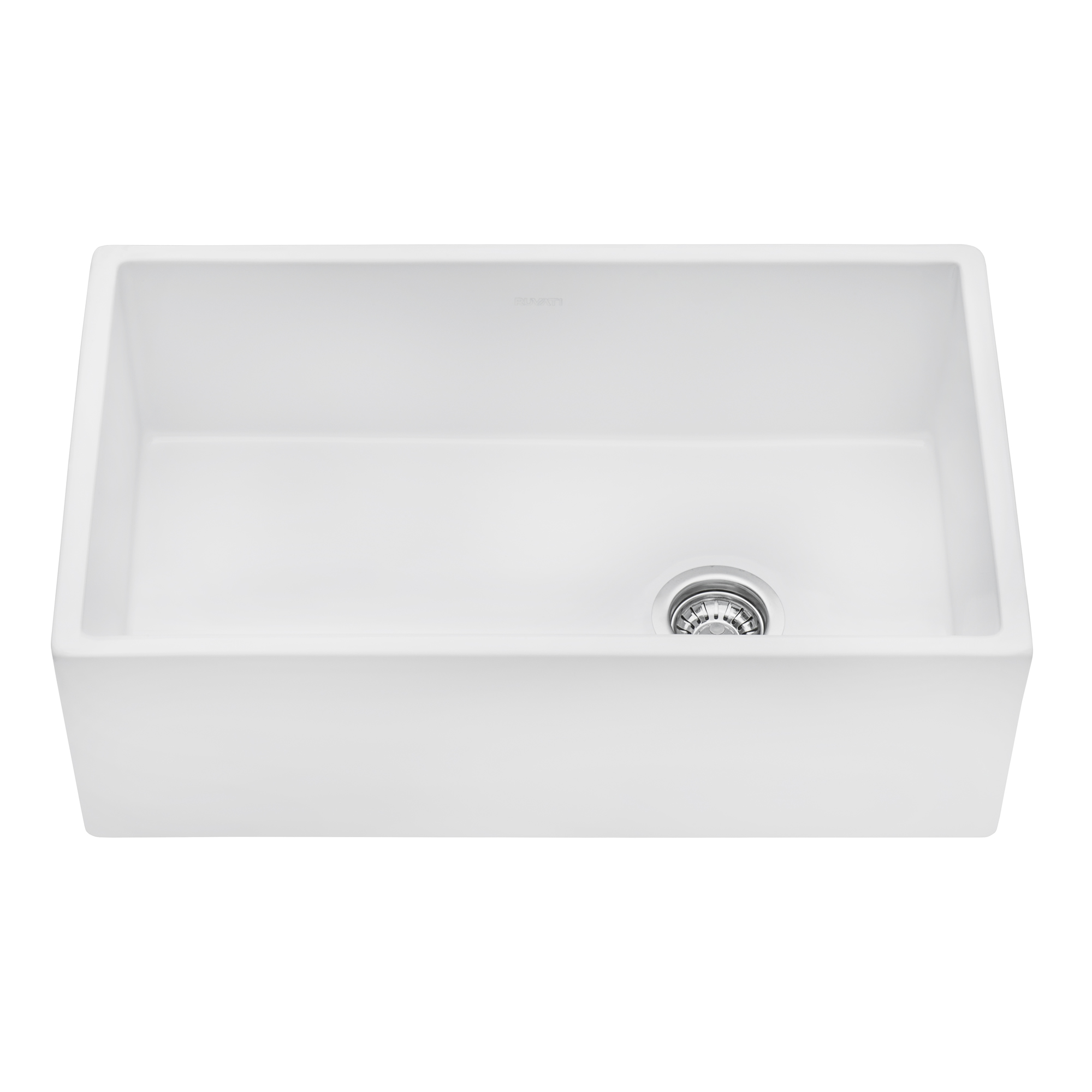 Ruvati RVL2018WR 30-inch Farmhouse Offset Drain Kitchen Sink ...