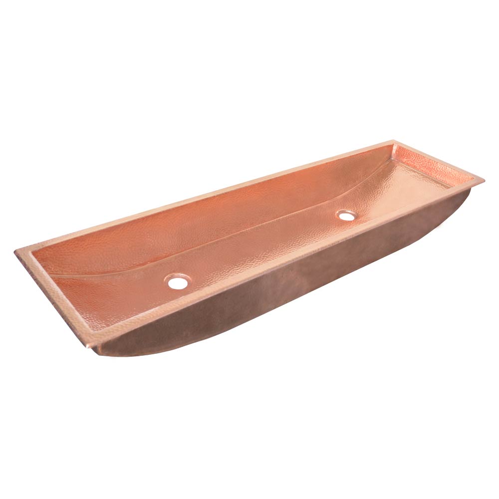 Native Trails CPS408 Trough 48 Bathroom Sink in Polished Copper