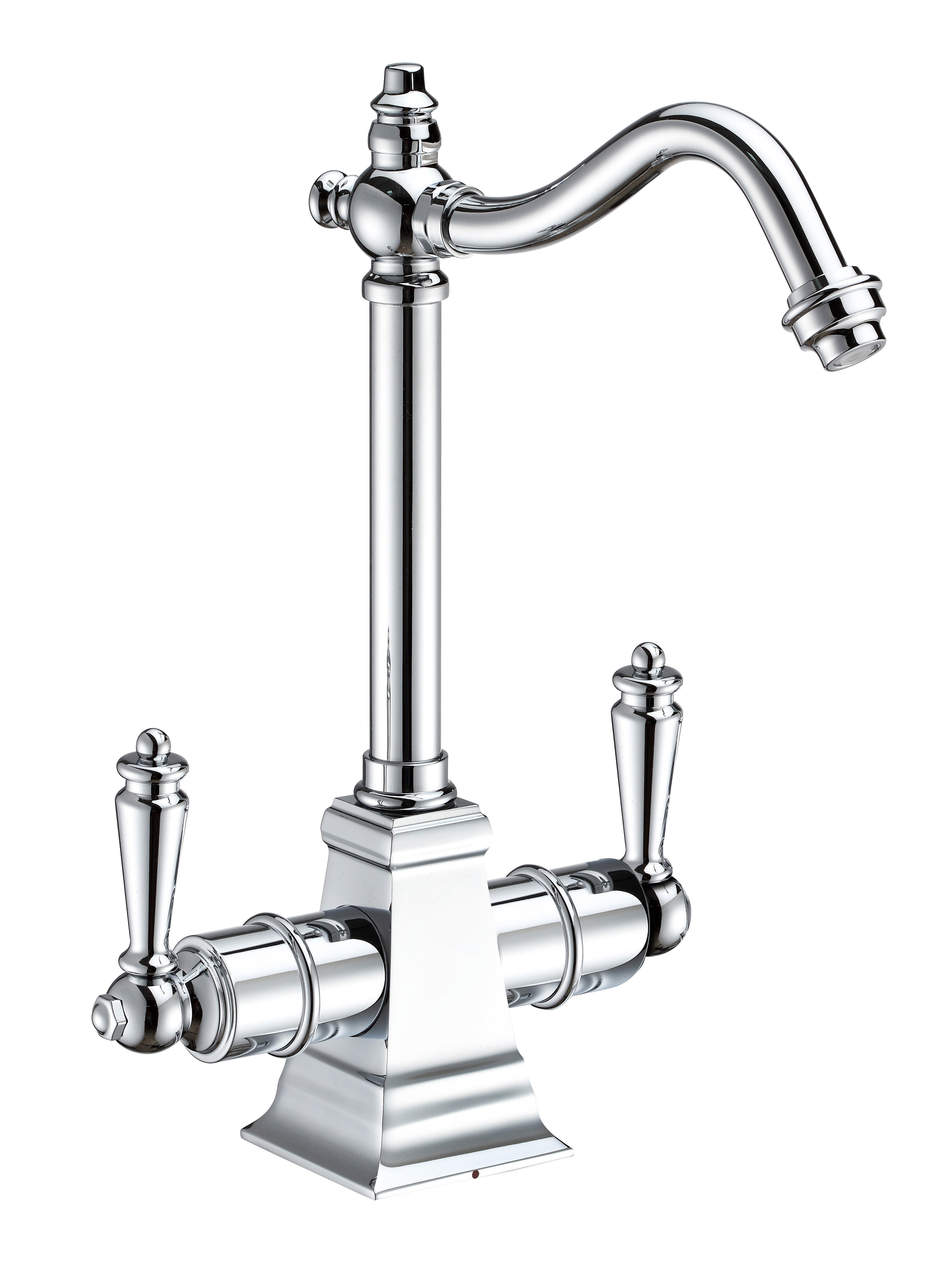 Whitehaus Collection Whitehaus WHFH-HC2011-C Polished Chrome Instant Hot and Cold Water Faucet