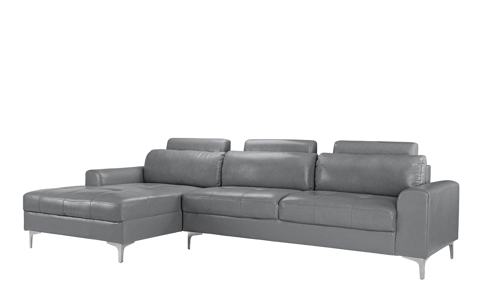 Sofamania Kai Modern L-Shape Sectional Sofa with Extra ...