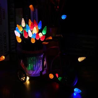 qedertek outdoor super bright strawberry string lights 33ft 100 led