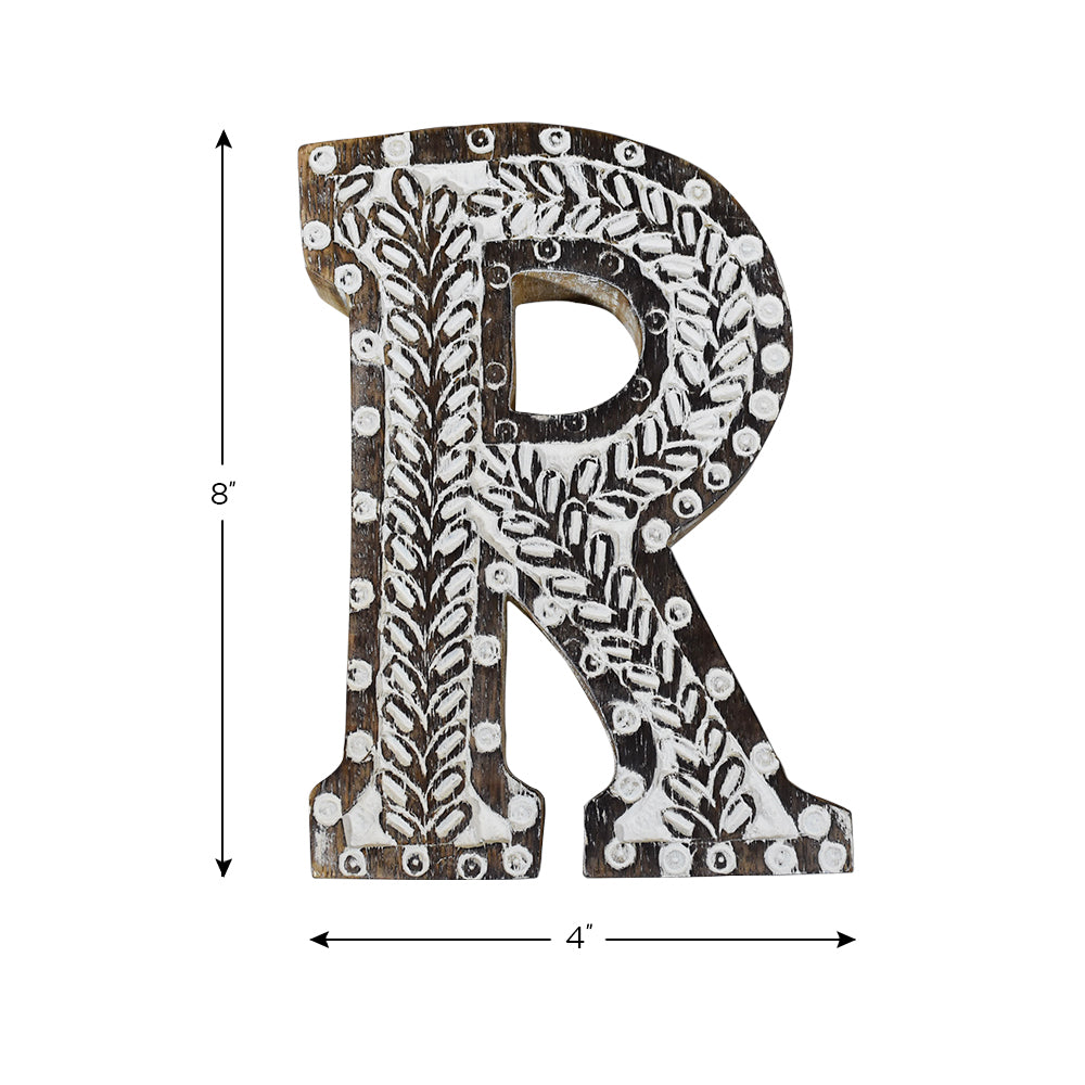 Rugsotic Carpets Handmade Eco-Friendly Wall Décor "R" Alphabet Letter Block
