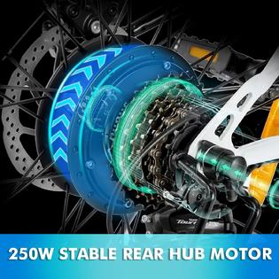 The Best 26 Folding Electric Bike Ebike With Removable 36v 8ah Lithium Ion Battery 250w Motor Shimano 21 Speed Gear And 3 Modes