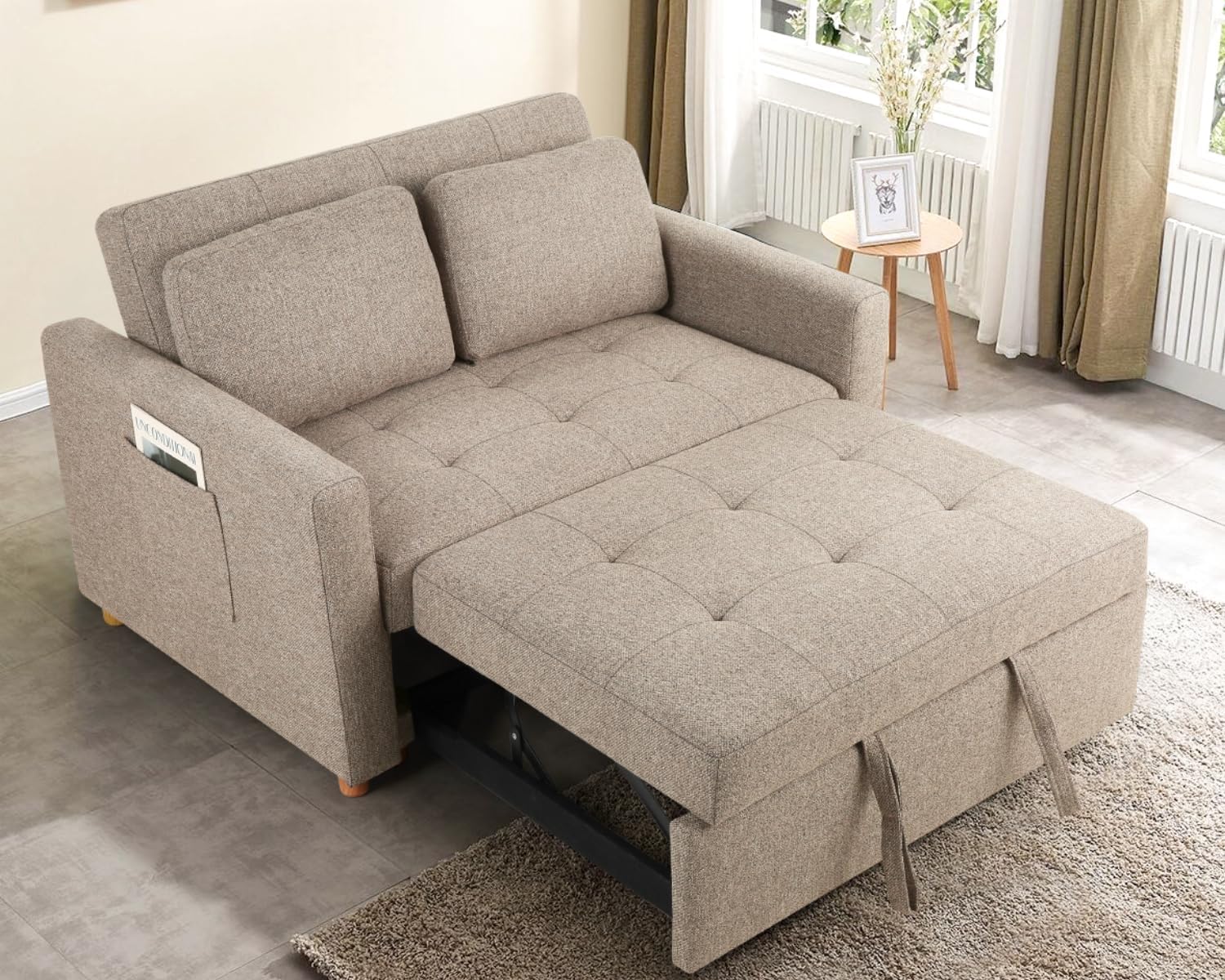 Sejov 3 In 1 Convertible Sofa Bed Linen