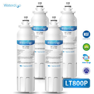 Wd Lt800p 4 Waterdrop Refrigerator Water Filter Replacement For Lg Lt800p Kenmore 9490 Adq73613401 02 Pack Of 4