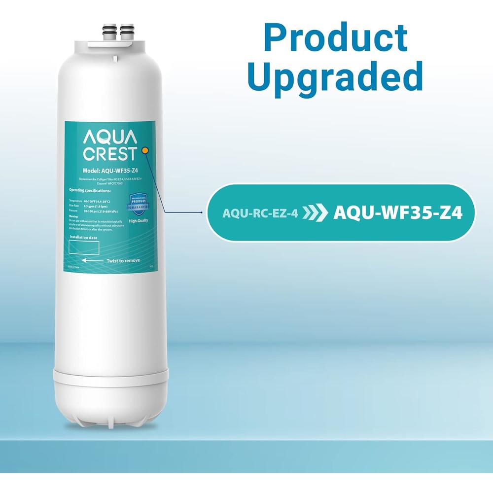 AquaCrest 2 Pack AQUACREST Replacement for Culligan RC-EZ-4,  US-EZ-4, RV-EZ-4, IC-EZ-4 Water Filter, 500 Gallons