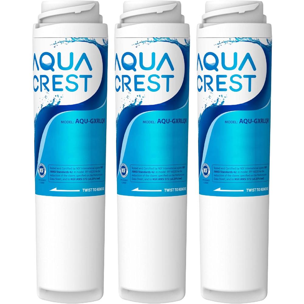 AquaCrest 3 Pack AQUACREST Water Filter Replacement for GE® SmartWater Twist and Lock In-Line GXRLQR
