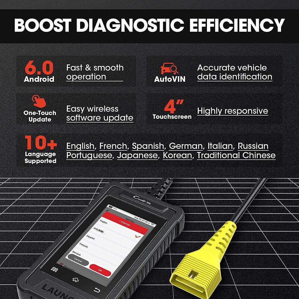LAUNCH OBD2 Scanner CRE305 Automotive Tools Diagnostic Scan Tool ABS/SRS/Engine Code Reader