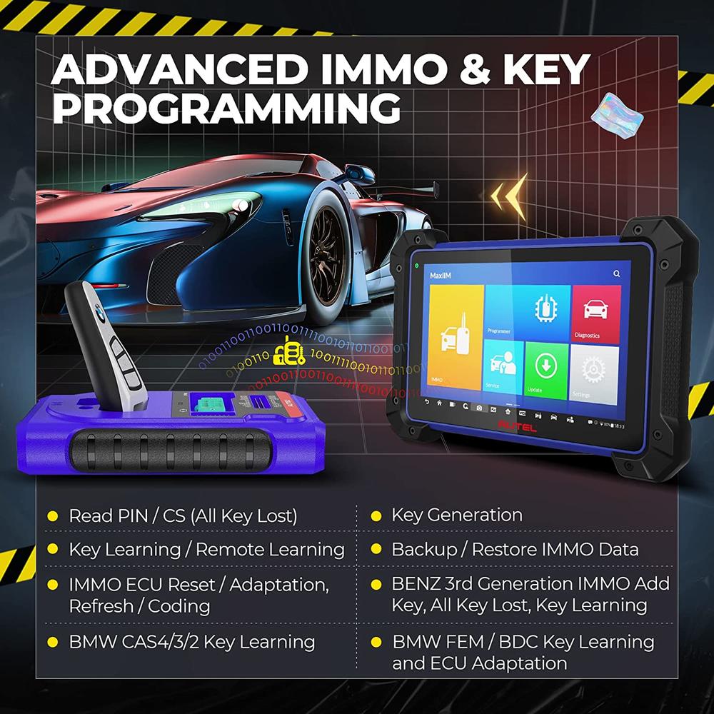 Autel MaxiIM IM608 Pro Car Diagnostic Scan Tool IMMO & Key FOB Programming Tool XP400 Pro Key Programmer, 2 Years Free Update