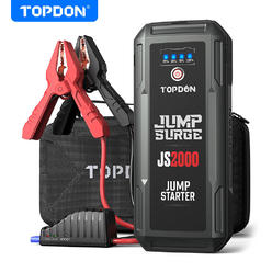 Topdon Car Jump Starter, TOPDON JS2000 16000mAh 2000A Peak Portable Car Battery Booster for Up to 8L Gas/6L Diesel Engines
