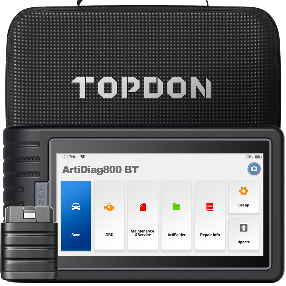 Topdon TOPDON ArtiDiag800BT OBD2 Scanner Wireless Car Diagnostic Scan Tool  with All Systems Diagnosis 28 Reset Services