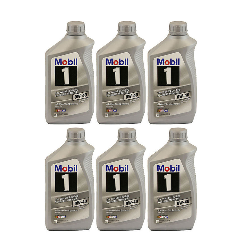 Mobil 1 MOBIL 112628 Oil SAE 0W-40 Synthetic 1 Quart Bottle(Set of 6)
