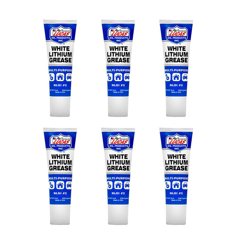Lucas Oil Lucas Oil 10533 White Lithium Grease 12x1 8 Oz Set Of 6
