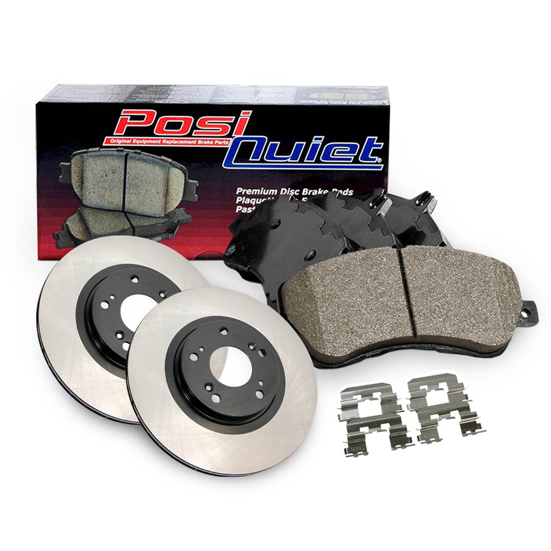 Centric Parts Front Premium Brake Rotor&Posi-Quiet Ceramic Pad 3PCS For 2003-2009 Lexus GX470