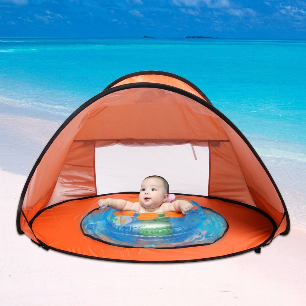 Sunbayouth Baby Beach Tent Umbrella Pop Up Uv Sunbayouth Baby Beach Tent Umbrella Pop Up Uv Protection Sun Shelter Pools Orange