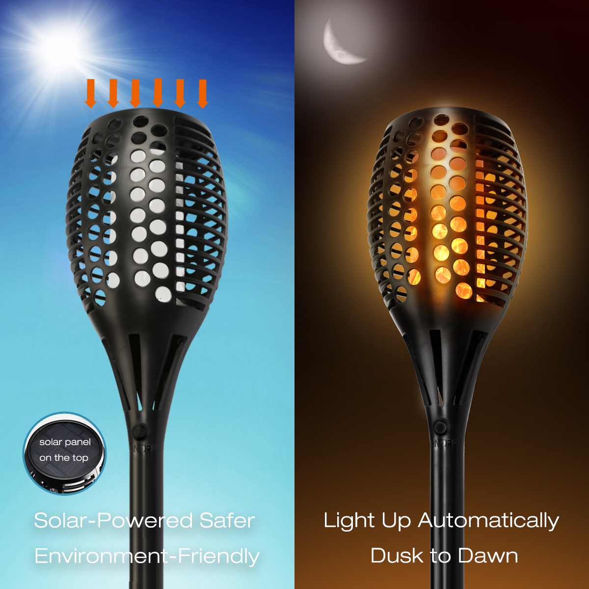 Uscoco Wt L302600 Outdoor Solar Light In Paio Led Powered Uscoco Outdoor Solar Light In Paio Led Powered Torch Dancing Flame