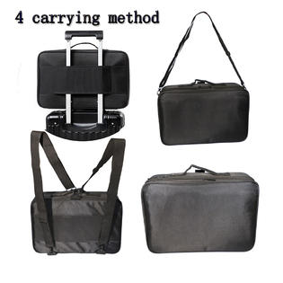 Winado 14 3 Layers Waterproof Makeup Bag Travel Cosmetic Case Brush Holder With Adjustable Divider