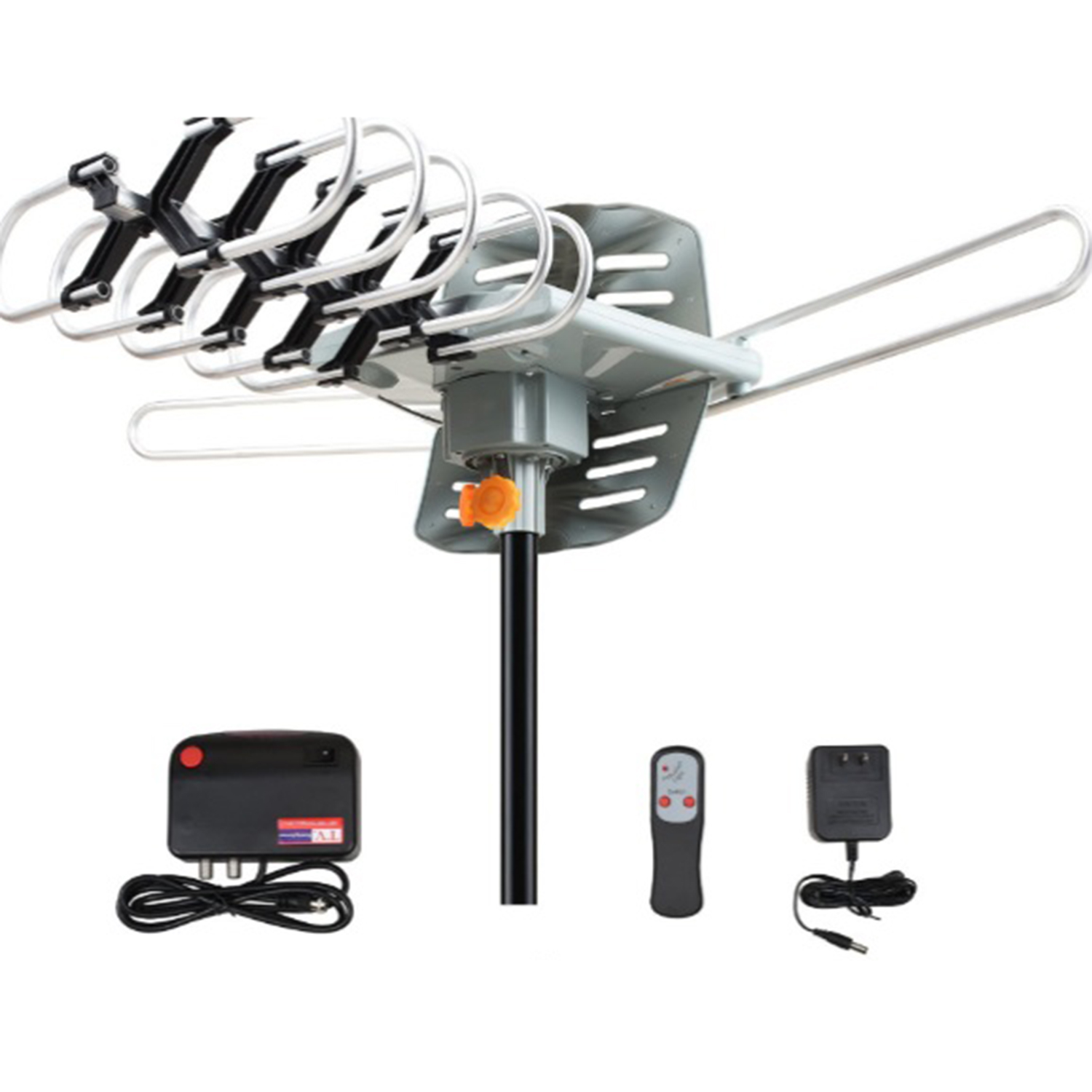 Winado WINA2167 HDTV Antenna Amplified Digital TV Antenna 150 Miles Range  360 Degree Rotation Outdoor