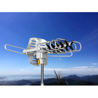 Onn 4k Hd Motorized Outdoor Tv Antenna With 150 Mile Range Walmart Com Walmart Com