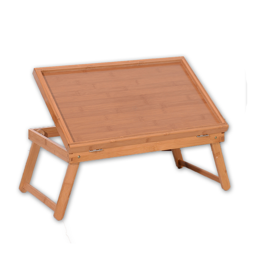 Winado Wood Breakfast Bed Tray Lap Desk Serving Table Foldable Legs Bamboo Food Dinner