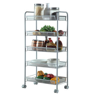 Winado 5 Tier Mesh Shelving Rack Shelf Kitchen Pantry Storage Winado 5 Tier Mesh Shelving Rack Shelf Kitchen Pantry Storage Rolling Utility Cart