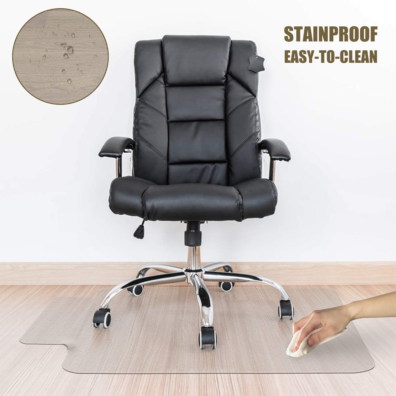 Winado Office Chair Mat For Carpet Floor Mat For Office Chair Rolling Chairs Desk Mat Office Mat For Hardwood Floor Sturdy Durable