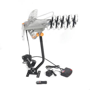 Winado Wina2177 150 Miles Outdoor Amplified Hd Tv Antenna High Gain 28 36db Uhf Vhf Fm Pole