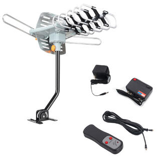 Winado Wina2177 150 Miles Outdoor Amplified Hd Tv Antenna High Gain 28 36db Uhf Vhf Fm Pole