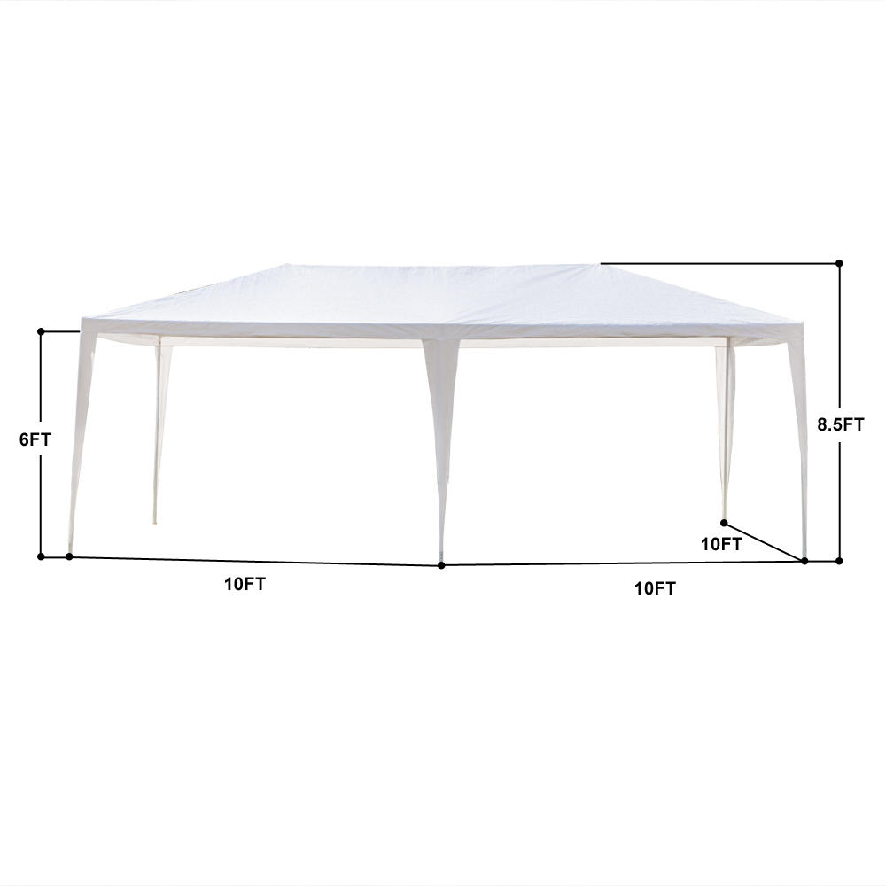 Winado 10' X 20' Outdoor Wedding Party Tent Camping Shelter Gazebo Canopy with 4 Removable Sidewall Gazebo BBQ Pavilion Canopy