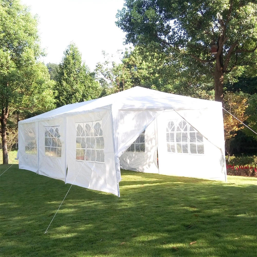 Winado Canopy Party Wedding Tent Outdoor Camping Gazebo Canopy with 8 Sidewalls Easy Set Gazebo BBQ Pavilion Canopy (10' X 30')