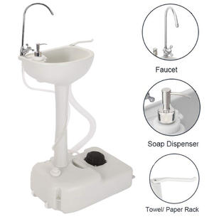 Winado Portable Sink, Outdoor Wheeled Wash Basin Stand ... Winado Portable Sink, Outdoor Wheeled Wash Basin Stand ... on Outdoor Sink With Stand id=30748