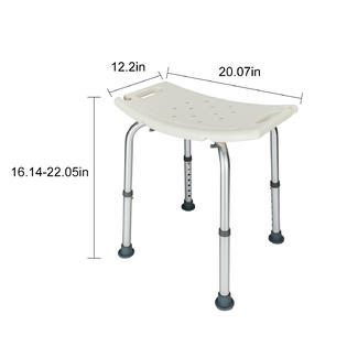 Winado Adjustable Height Medical Elderly Bath Tub Shower Chair