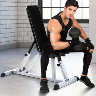 Winado 48 L X 19 W X 18 45 H Adjustable Weight Bench Dumbbell