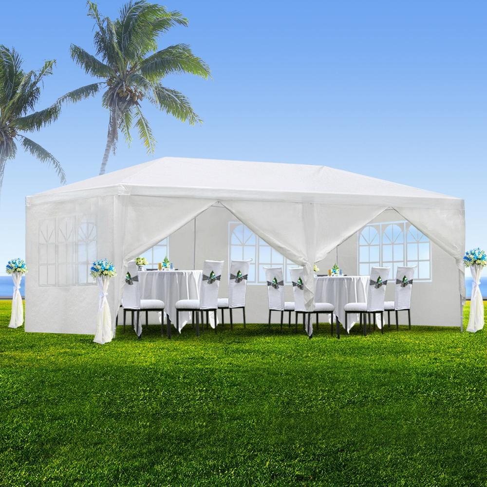 Winado Party Wedding Tent Outdoor Camping Gazebo Canopy with 6 Sidewalls Easy Set Gazebo BBQ Pavilion Canopy (10" X 20")